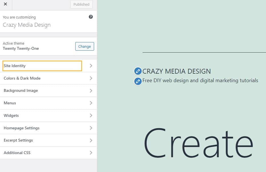 Add logo and favicon to your site step 2