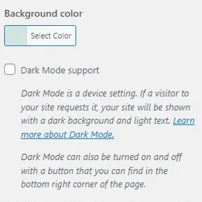 Color and Dark Mode in WordPress