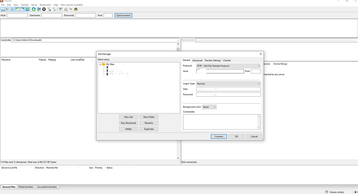 Upload wordpress files from FTP